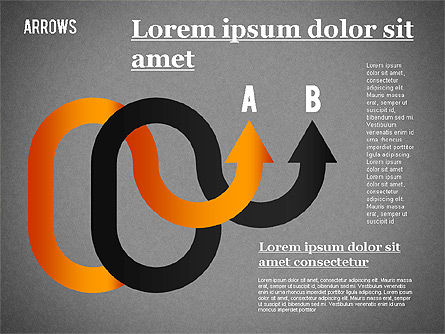 Flèches et courbes, Diapositive 15, 01286, Formes — PoweredTemplate.com