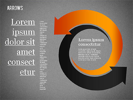 Flèches et courbes, Diapositive 16, 01286, Formes — PoweredTemplate.com