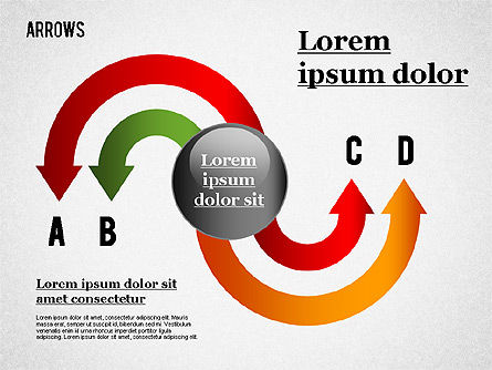 Flèches et courbes, Diapositive 6, 01286, Formes — PoweredTemplate.com