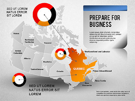 캐나다 프리젠 테이션 다이어그램, 슬라이드 11, 01290, 프레젠테이션 템플릿 — PoweredTemplate.com