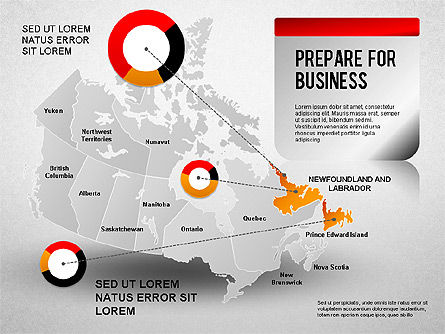 Canada Presentation Diagram , Slide 12, 01290, Presentation Templates — PoweredTemplate.com