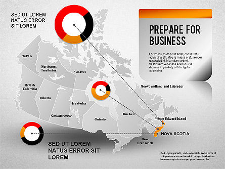 Canada Presentation Diagram , Slide 13, 01290, Presentation Templates — PoweredTemplate.com