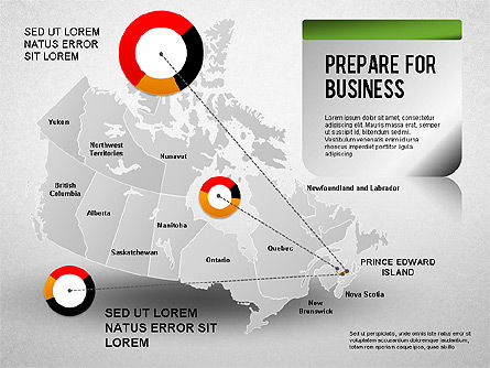 Diagramme de présentation du Canada, Diapositive 15, 01290, Modèles de présentations — PoweredTemplate.com