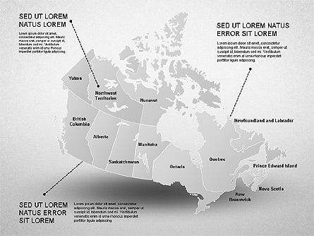 Diagramme de présentation du Canada, Diapositive 16, 01290, Modèles de présentations — PoweredTemplate.com