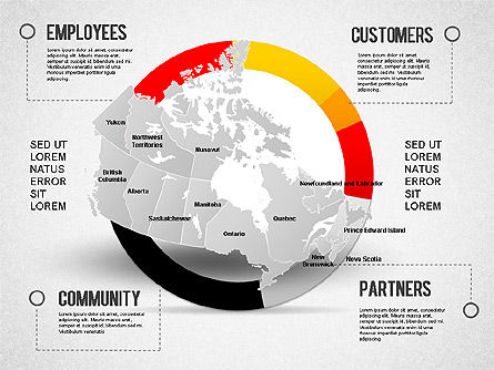 Canada Presentation Diagram , Slide 18, 01290, Presentation Templates — PoweredTemplate.com