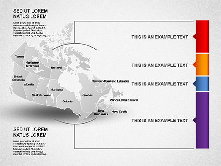 캐나다 프리젠 테이션 다이어그램, 슬라이드 19, 01290, 프레젠테이션 템플릿 — PoweredTemplate.com