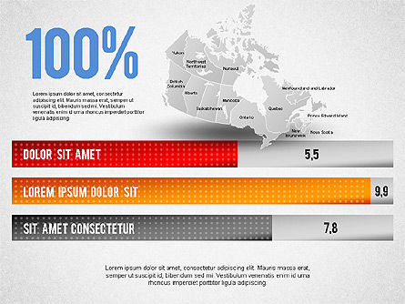 캐나다 프리젠 테이션 다이어그램, 슬라이드 2, 01290, 프레젠테이션 템플릿 — PoweredTemplate.com
