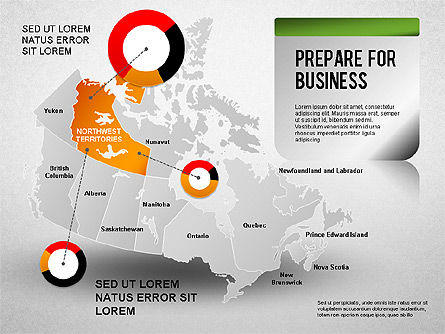 캐나다 프리젠 테이션 다이어그램, 슬라이드 5, 01290, 프레젠테이션 템플릿 — PoweredTemplate.com