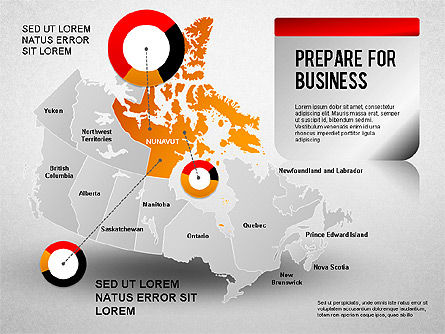 Diagramme de présentation du Canada, Diapositive 7, 01290, Modèles de présentations — PoweredTemplate.com