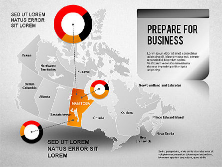Diagram Presentasi Kanada, Slide 9, 01290, Templat Presentasi — PoweredTemplate.com