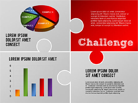 Challenge and Outcomes Diagram, Slide 3, 01291, Business Models — PoweredTemplate.com