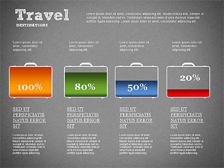 여행 목적지 다이어그램, 슬라이드 16, 01294, 비즈니스 모델 — PoweredTemplate.com