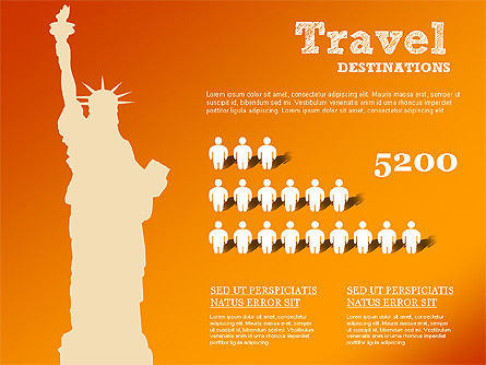 Travel Destinations Diagram, Slide 8, 01294, Business Models — PoweredTemplate.com