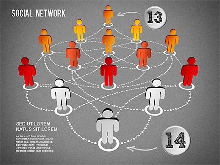 Construire une communauté sociale, Diapositive 16, 01296, Modèles commerciaux — PoweredTemplate.com