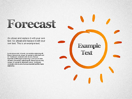 Forecast Shapes, Free PowerPoint Template, 01298, Shapes — PoweredTemplate.com