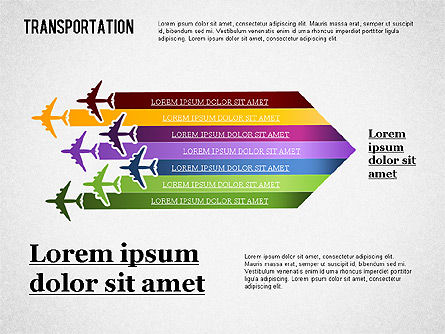 Diagramme des tarifs aériens, Diapositive 5, 01299, Modèles commerciaux — PoweredTemplate.com