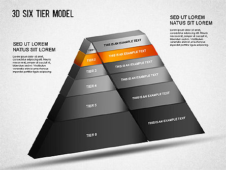 3d Enam Tier Model, Slide 11, 01302, Model Bisnis — PoweredTemplate.com