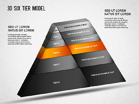 3d Enam Tier Model, Slide 13, 01302, Model Bisnis — PoweredTemplate.com