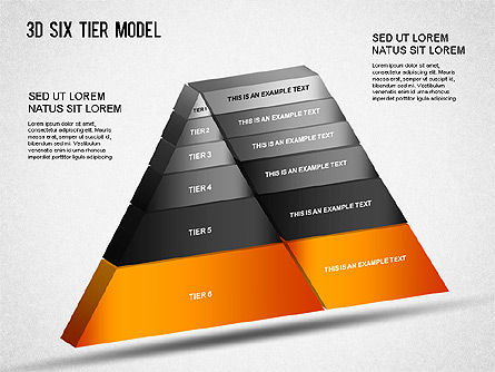 3d Enam Tier Model, Slide 15, 01302, Model Bisnis — PoweredTemplate.com