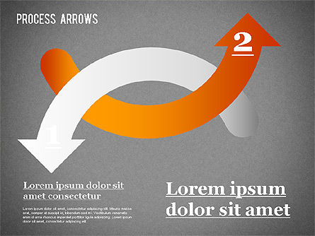 Colección de flechas de proceso, Diapositiva 11, 01303, Formas — PoweredTemplate.com
