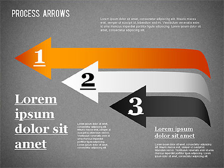 Process Arrows Collection, Slide 14, 01303, Shapes — PoweredTemplate.com