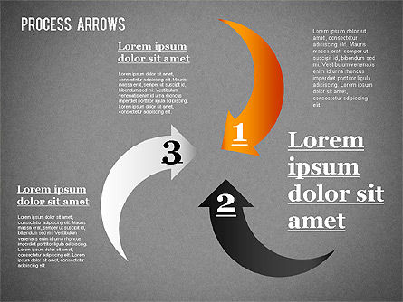 Colección de flechas de proceso, Diapositiva 15, 01303, Formas — PoweredTemplate.com