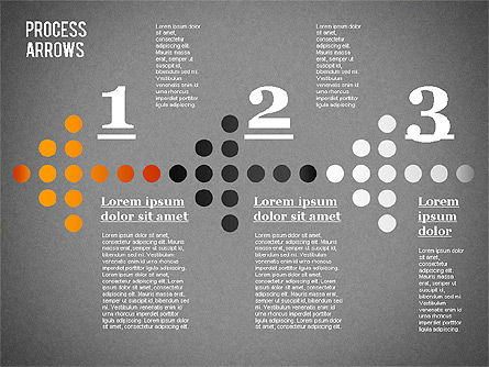 Colección de flechas de proceso, Diapositiva 16, 01303, Formas — PoweredTemplate.com