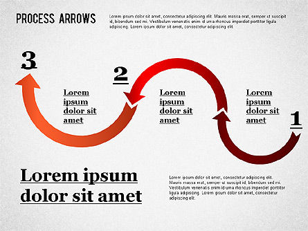 Process Arrows Collection, Slide 5, 01303, Shapes — PoweredTemplate.com
