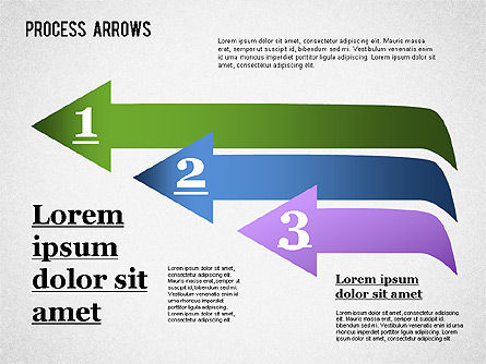 Process Arrows Collection, Slide 6, 01303, Shapes — PoweredTemplate.com