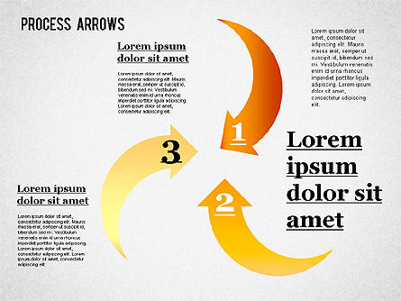 Collecte des flèches process, Diapositive 7, 01303, Formes — PoweredTemplate.com