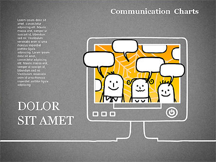 Communication Charts, Slide 11, 01304, Shapes — PoweredTemplate.com