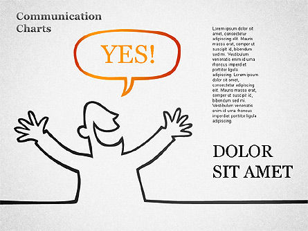 Communication Charts, Slide 4, 01304, Shapes — PoweredTemplate.com