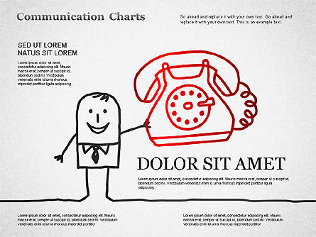 Communication Charts, Slide 5, 01304, Shapes — PoweredTemplate.com