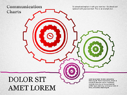 Communication Charts, Slide 6, 01304, Shapes — PoweredTemplate.com
