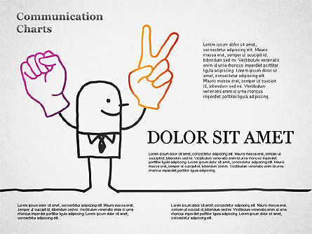 Communication Charts, Slide 8, 01304, Shapes — PoweredTemplate.com