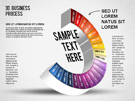 3D Business Stages Diagram, Slide 22, 01305, Business Models — PoweredTemplate.com