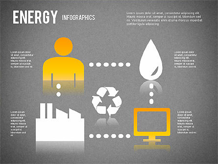 Infografis Energi Untuk PowerPoint, Slide 13, 01306, Bentuk — PoweredTemplate.com