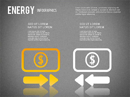 Energy infographics para PowerPoint, Deslizar 14, 01306, Formas — PoweredTemplate.com