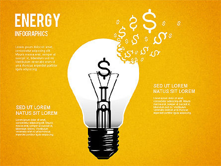 Infografis Energi Untuk PowerPoint, Slide 2, 01306, Bentuk — PoweredTemplate.com