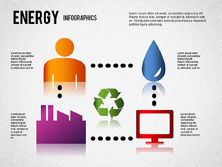 Energy infographics voor PowerPoint, Dia 5, 01306, Figuren — PoweredTemplate.com
