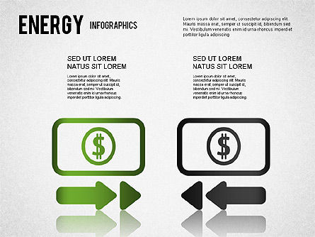 Energy infographics para PowerPoint, Deslizar 6, 01306, Formas — PoweredTemplate.com