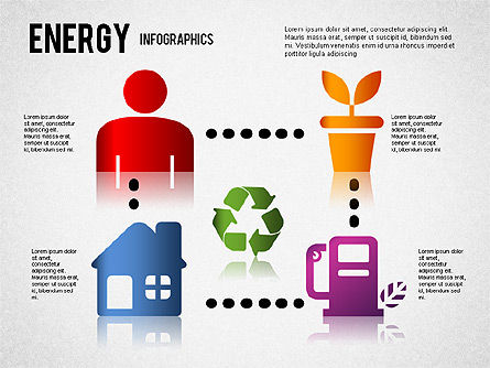 Infographie en énergie pour PowerPoint, Diapositive 7, 01306, Formes — PoweredTemplate.com