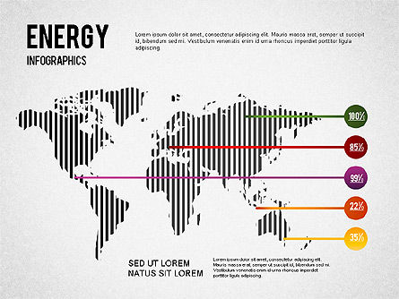 Infografis Energi Untuk PowerPoint, Slide 8, 01306, Bentuk — PoweredTemplate.com