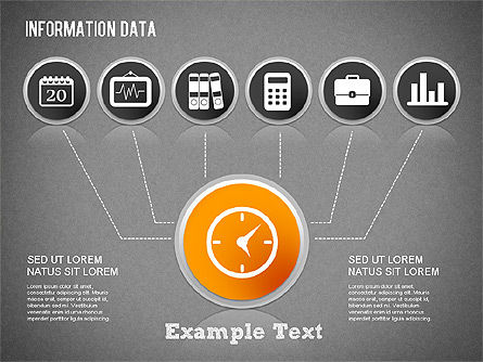 Gestión de Datos de Información, Diapositiva 13, 01307, Diagramas de proceso — PoweredTemplate.com