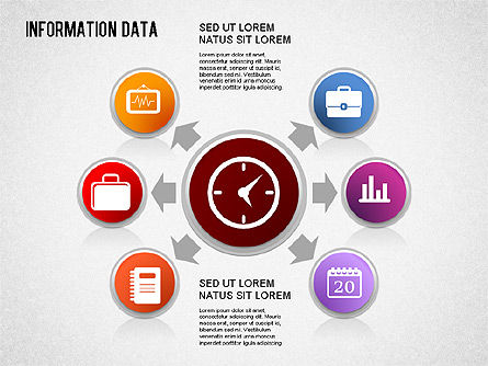 Informatie data management, Dia 2, 01307, Procesdiagrammen — PoweredTemplate.com