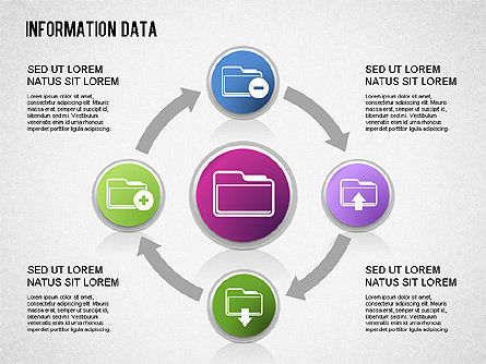 Informatie data management, Dia 8, 01307, Procesdiagrammen — PoweredTemplate.com
