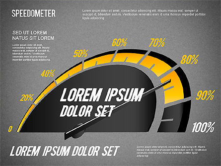 Speedometer Diagram, Slide 15, 01308, Stage Diagrams — PoweredTemplate.com