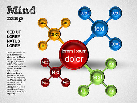 Diagram Peta Pikiran, Slide 10, 01310, Bagan Grafis — PoweredTemplate.com