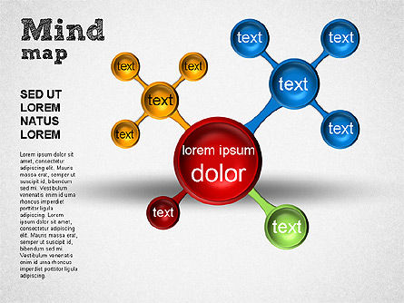Diagram Peta Pikiran, Slide 8, 01310, Bagan Grafis — PoweredTemplate.com