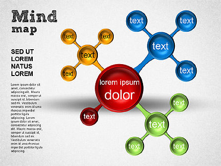 Diagram Peta Pikiran, Slide 9, 01310, Bagan Grafis — PoweredTemplate.com
